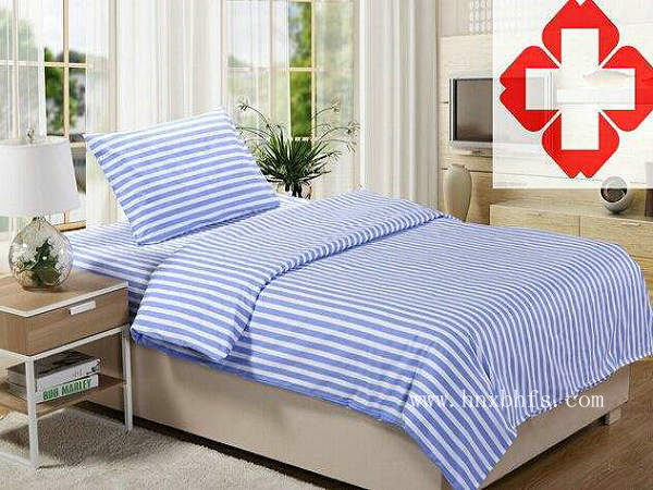 藍白條紋醫用床上用品